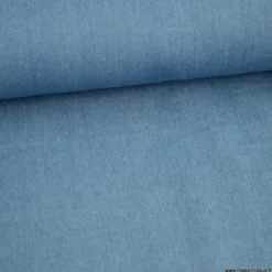 Tissu jean coton bleu clair