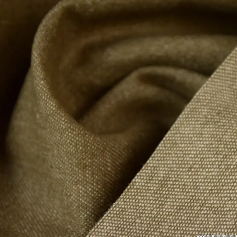 Tissu jean denim Lavé Camel - OEKO TEX