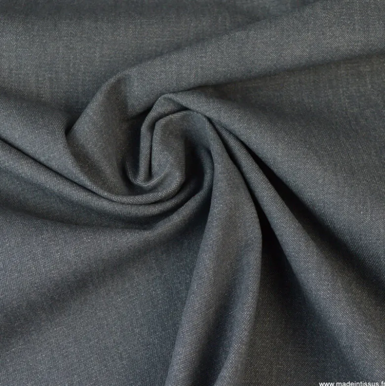 Tissu jean denim Lavé Gris clair - OEKO TEX