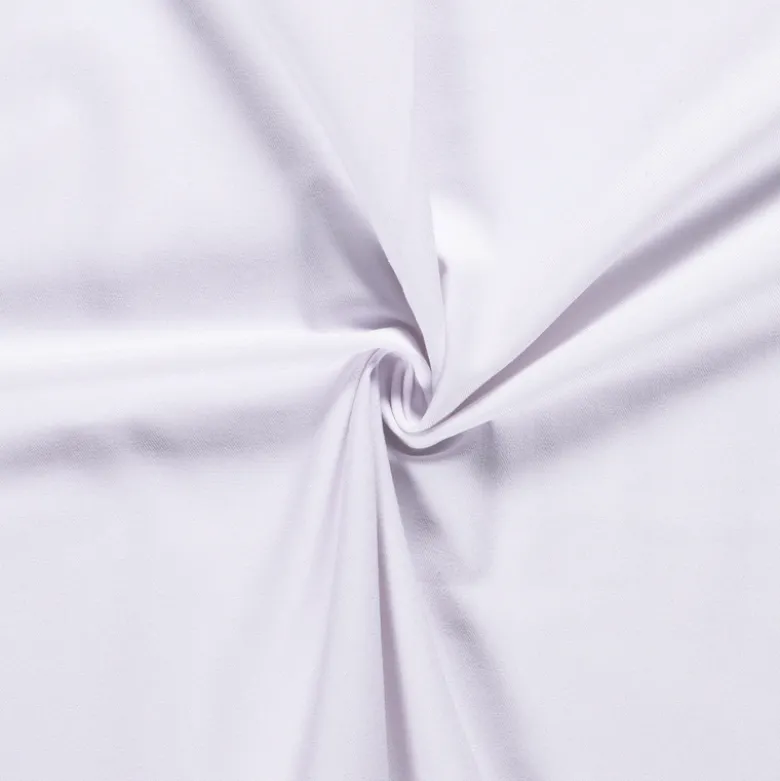 Tissu jean stretch coloris Blanc