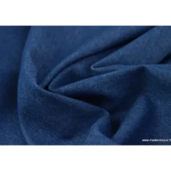 Tissu jean stretch coloris bleu denim