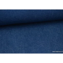 Tissu jean stretch coloris bleu denim