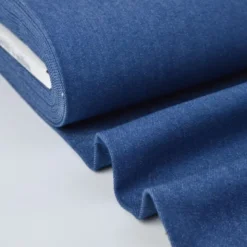 Tissu jean stretch coloris bleu denim