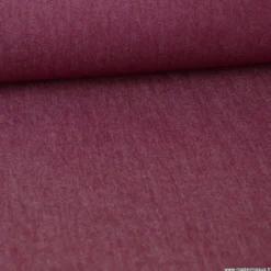 Tissu jean stretch coloris bordeaux