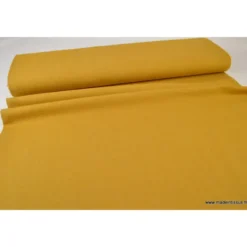 Tissu jean stretch coloris moutarde