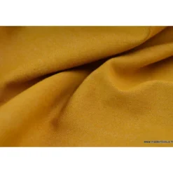 Tissu jean stretch coloris moutarde
