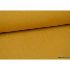 Tissu jean stretch coloris moutarde