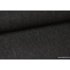 Tissu jean stretch coloris noir