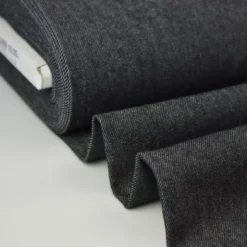 Tissu jean stretch coloris noir