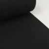 Tissu jersey Bord-côte Tubulaire Noir