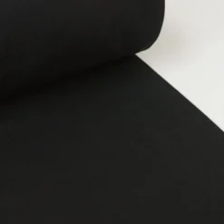 Tissu jersey Bord-côte Tubulaire Noir