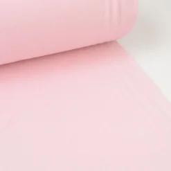Tissu jersey Bord-côte Tubulaire Rose clair