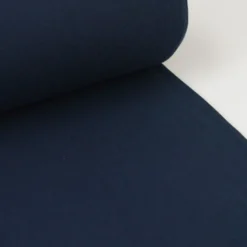 Tissu jersey Bord-côte Tubulaire Bleu marine