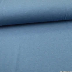 Tissu jersey chiné coloris Bleu denim - OEKO TEX