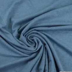 Tissu jersey chiné coloris Bleu denim - OEKO TEX