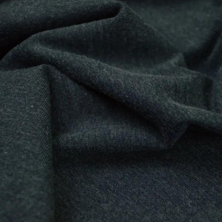 Tissu jersey chiné coloris Marine - OEKO TEX