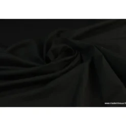 Tissu JERSEY coton élasthanne noir- OEKO TEX