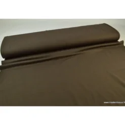 Tissu JERSEY coton élasthanne choco - OEKO TEX