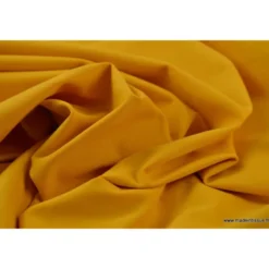 Tissu JERSEY coton élasthanne Jaune foncé - OEKO TEX