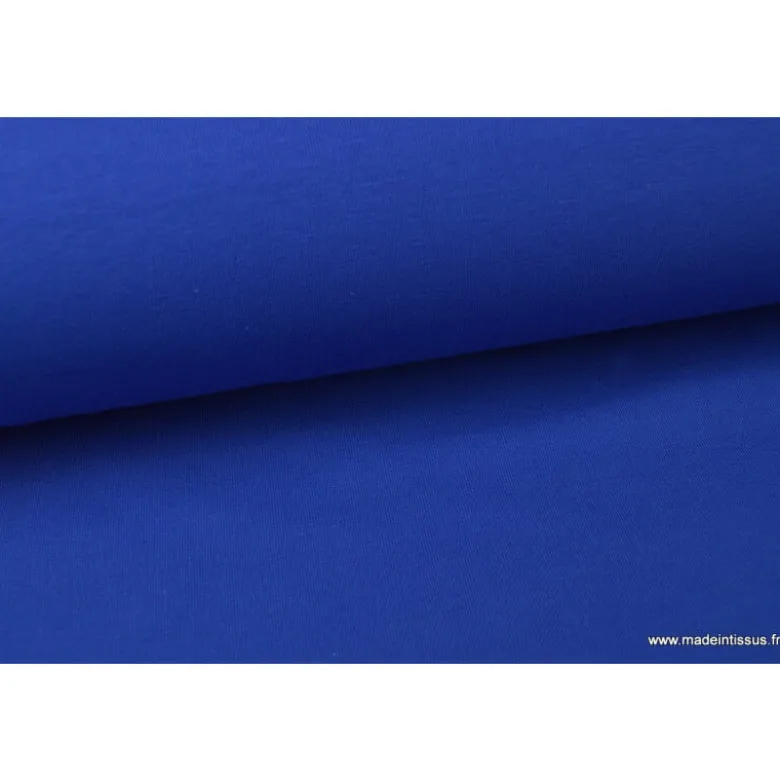 Tissu JERSEY coton élasthanne royal - OEKO TEX