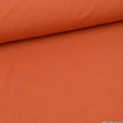 Tissu jersey coton élasthanne Terracotta - OEKO TEX