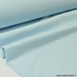 Tissu JERSEY coton élasthanne ciel - OEKO TEX
