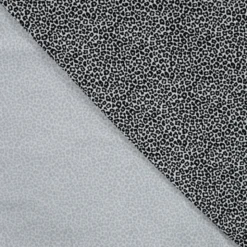 Tissu jersey de coton motif petit léopard fond écru - OEKO TEX