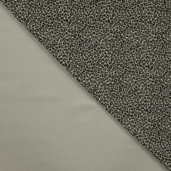 Tissu jersey de coton motif petit léopard fond kaki - OEKO TEX