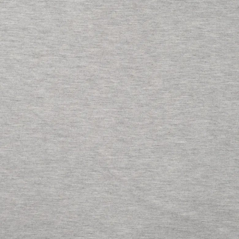 Tissu Jersey de viscose de bambou gris clair mélangé - OEKO TEX