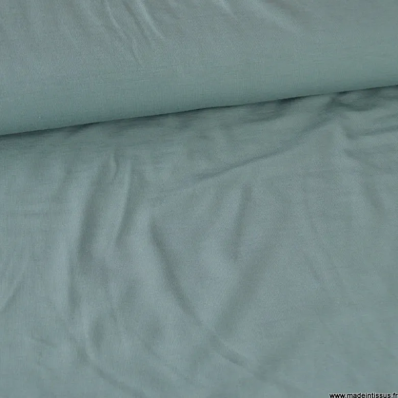 Tissu Jersey de viscose de bambou Céladon foncé - OEKO TEX