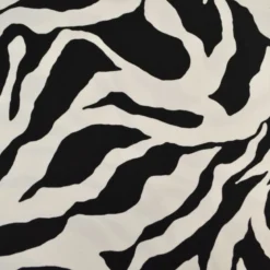 Tissu Jersey de Viscose zébré noir et blanc