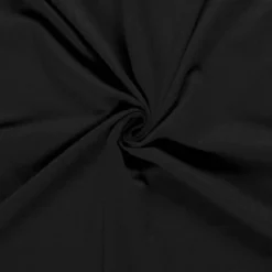 Tissu jersey French terry coloris Noir - OEKO TEX