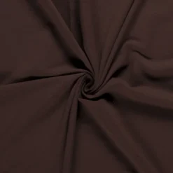 Tissu jersey French terry coloris marron foncé - OEKO TEX