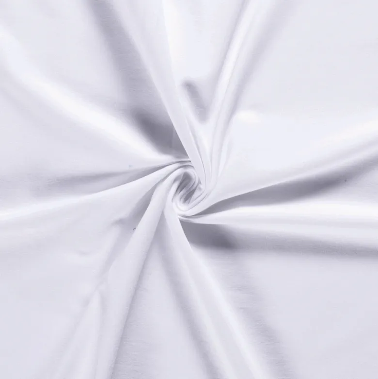Tissu jersey French terry coloris Blanc - OEKO TEX