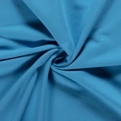 Tissu jersey French terry coloris bleu - OEKO TEX