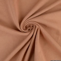 Tissu jersey French terry uni cassonade - OEKO TEX