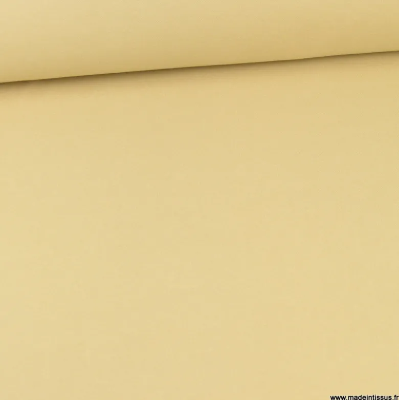 Tissu jersey maille polo Beige - OEKO TEX