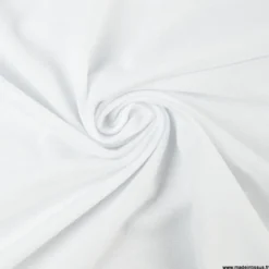 Tissu jersey maille polo Blanc - OEKO TEX