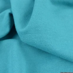 Tissu jersey maille polo bleu turquoise - OEKO TEX