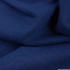Tissu jersey maille polo bleu marine - OEKO TEX