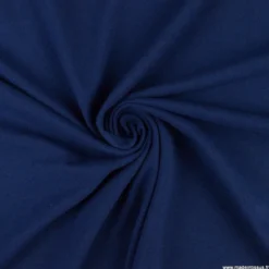 Tissu jersey maille polo bleu marine - OEKO TEX