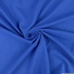 Tissu jersey maille polo bleu royal - OEKO TEX
