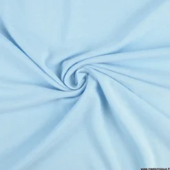 Tissu jersey maille polo bleu clair - OEKO TEX