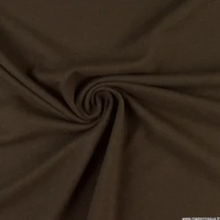 Tissu jersey maille polo Chocolat - OEKO TEX