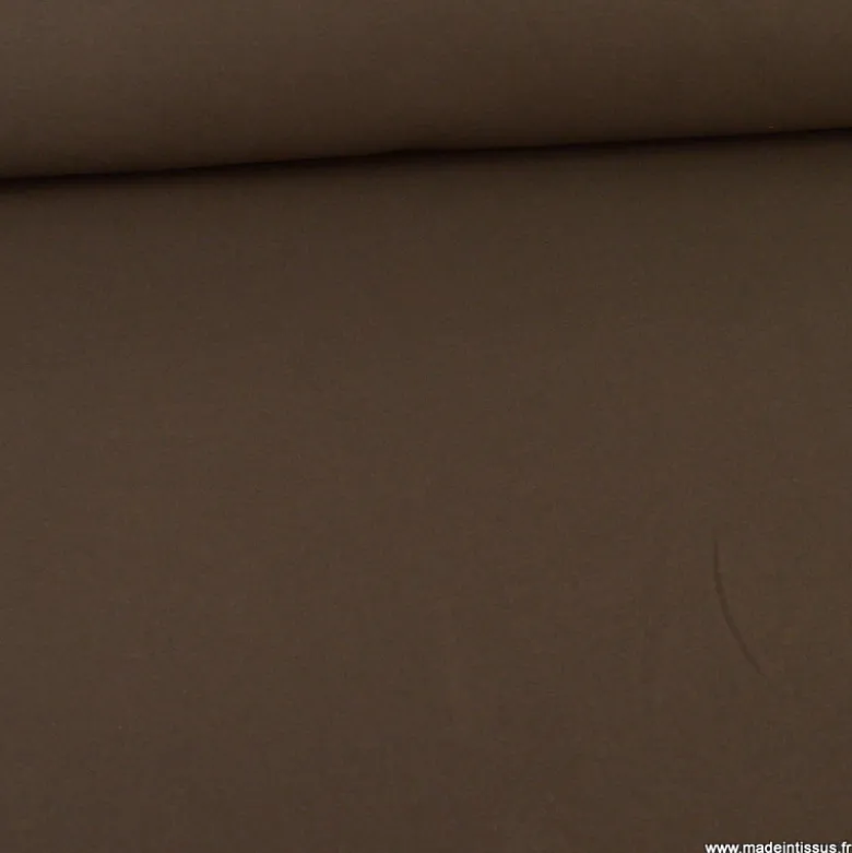 Tissu jersey maille polo Chocolat - OEKO TEX
