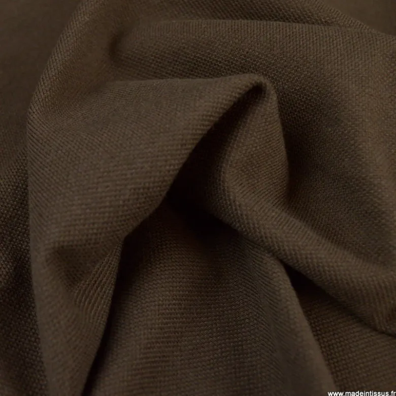 Tissu jersey maille polo Chocolat - OEKO TEX