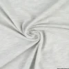 Tissu jersey maille polo gris clair chiné - OEKO TEX