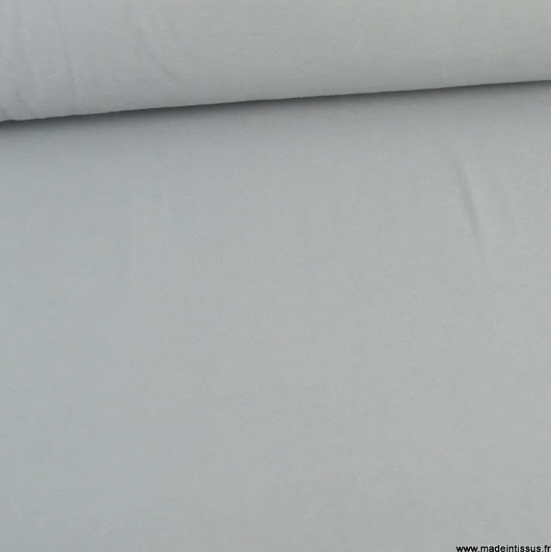 Tissu jersey maille polo gris - OEKO TEX