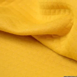 Tissu Jersey matelassé mini losange Moutarde - OEKO TEX standard 100
