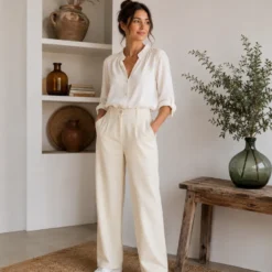 Tissu Jersey milano piqué - Blanc cassé